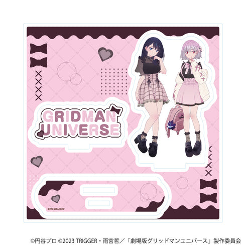 『グリッドマンユニバース』アクリルスタンドプレート14/宝多六花&新条アカネ ダークガーリーファッションver.(描き下ろしイラスト)
